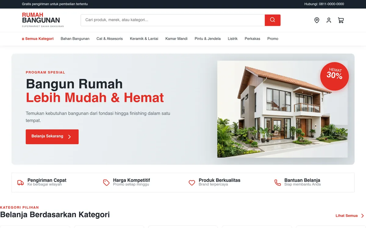 Preview Website Rumah Bangunan